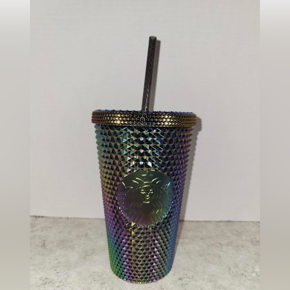Starbucks Halloween 2023 Oil Slick Rainbow Iridescent Venti Tumbler 16oz - Picture 2 of 7